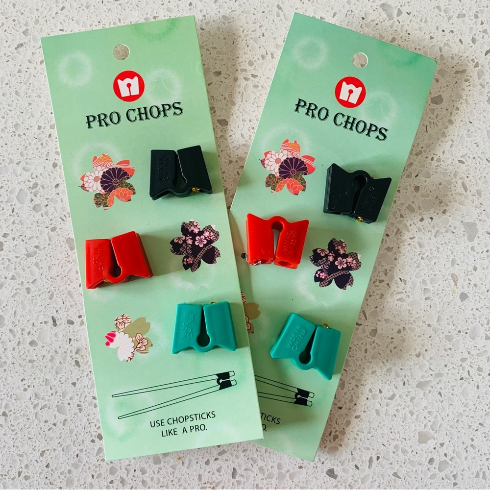 Pro Chops Chopsticks Connectors - Set of 2 Three Packs (6 Total) - New!